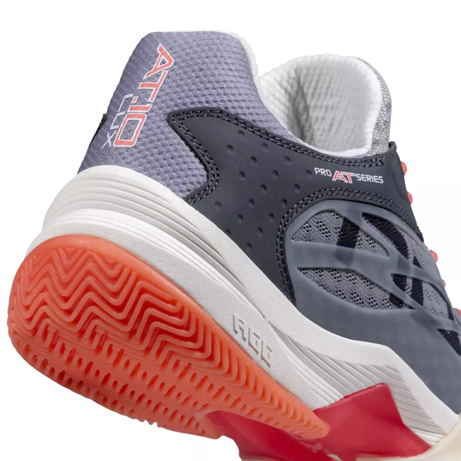 AT10 LUX Padel Shoes Cool Grey/Georgia Peach 6