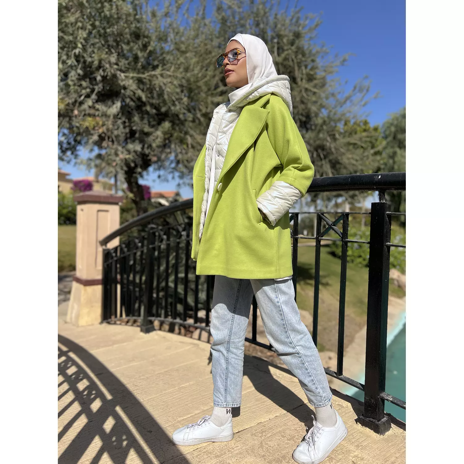 Aura Green apple/off white jacket 4