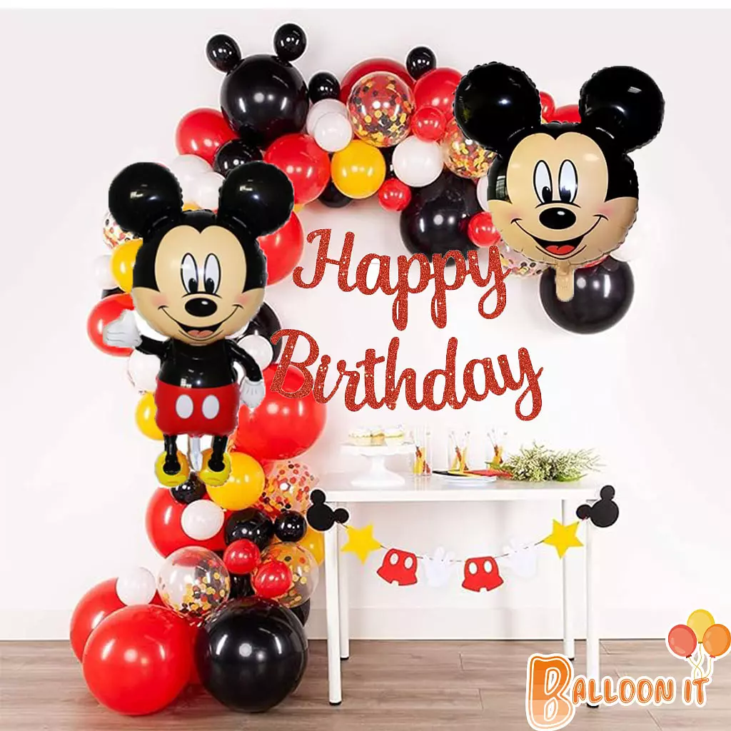 Mickey Mouse Balloons Arch Garland Kit