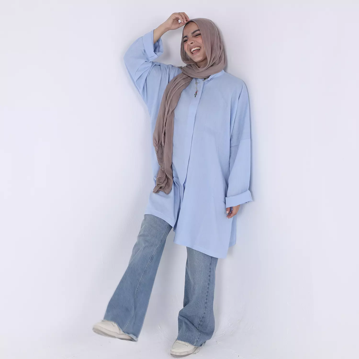 Baby Blue Oversized Shirt 5