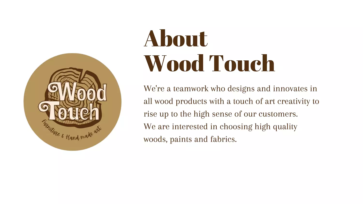 banner image for Wood Touch