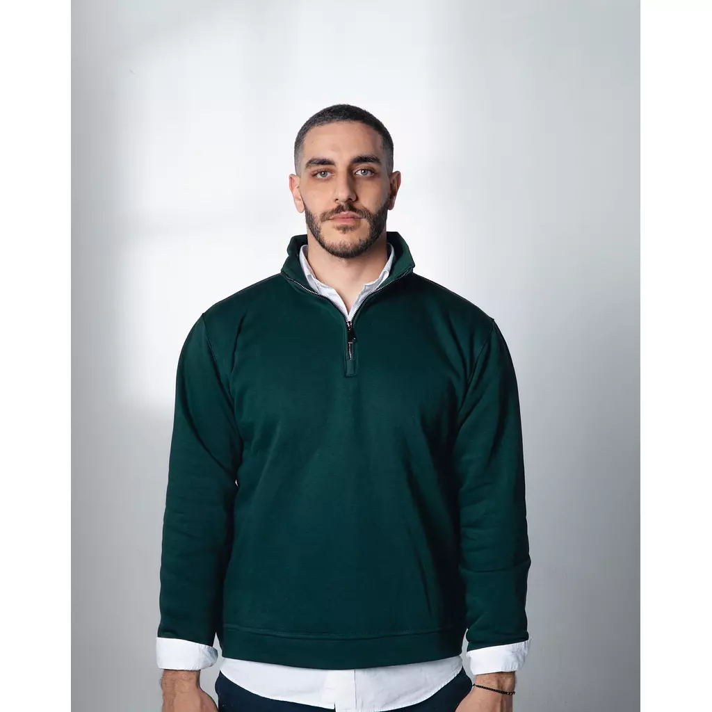 Forest Green Quarter Zip-Up