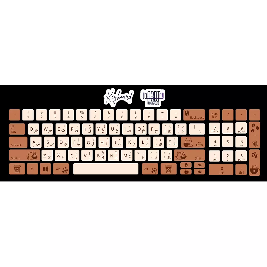 Cats 2 keyboard sticker  