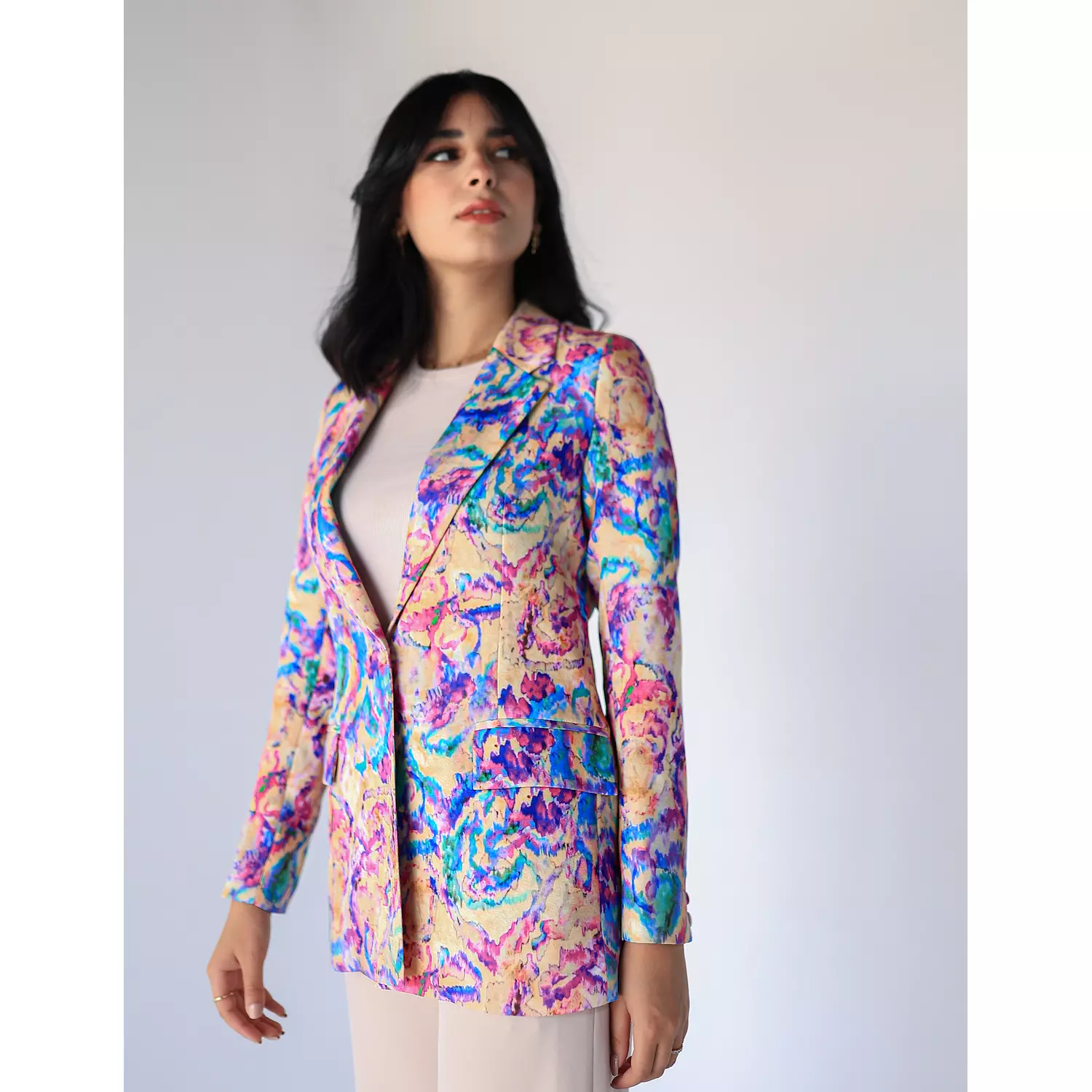 Hippie Printed Blazer hover image