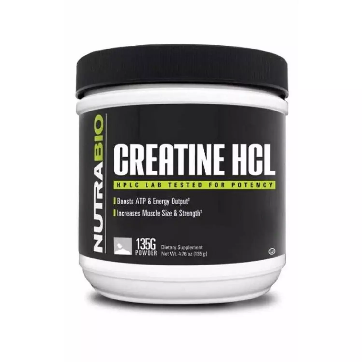 Nutrabio Creatine HCL 135 gm Unflavored hover image