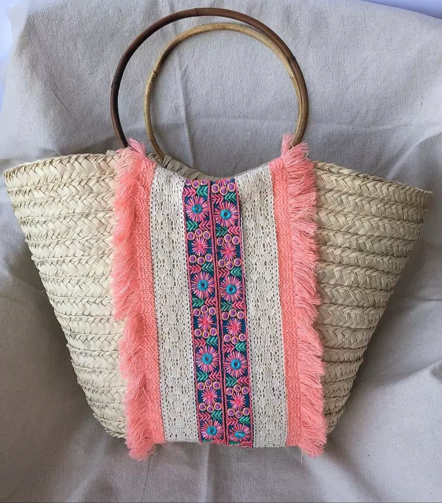 Straw Beach Bag