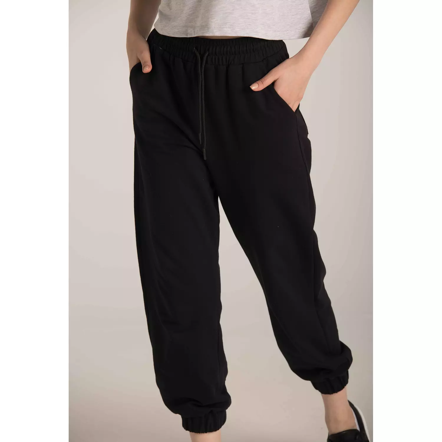 DRAWSTRING WAIST SWEATPANT-2nd-img