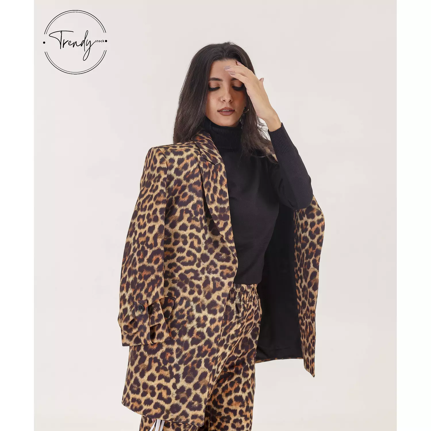 Lepard Print Blazer 1