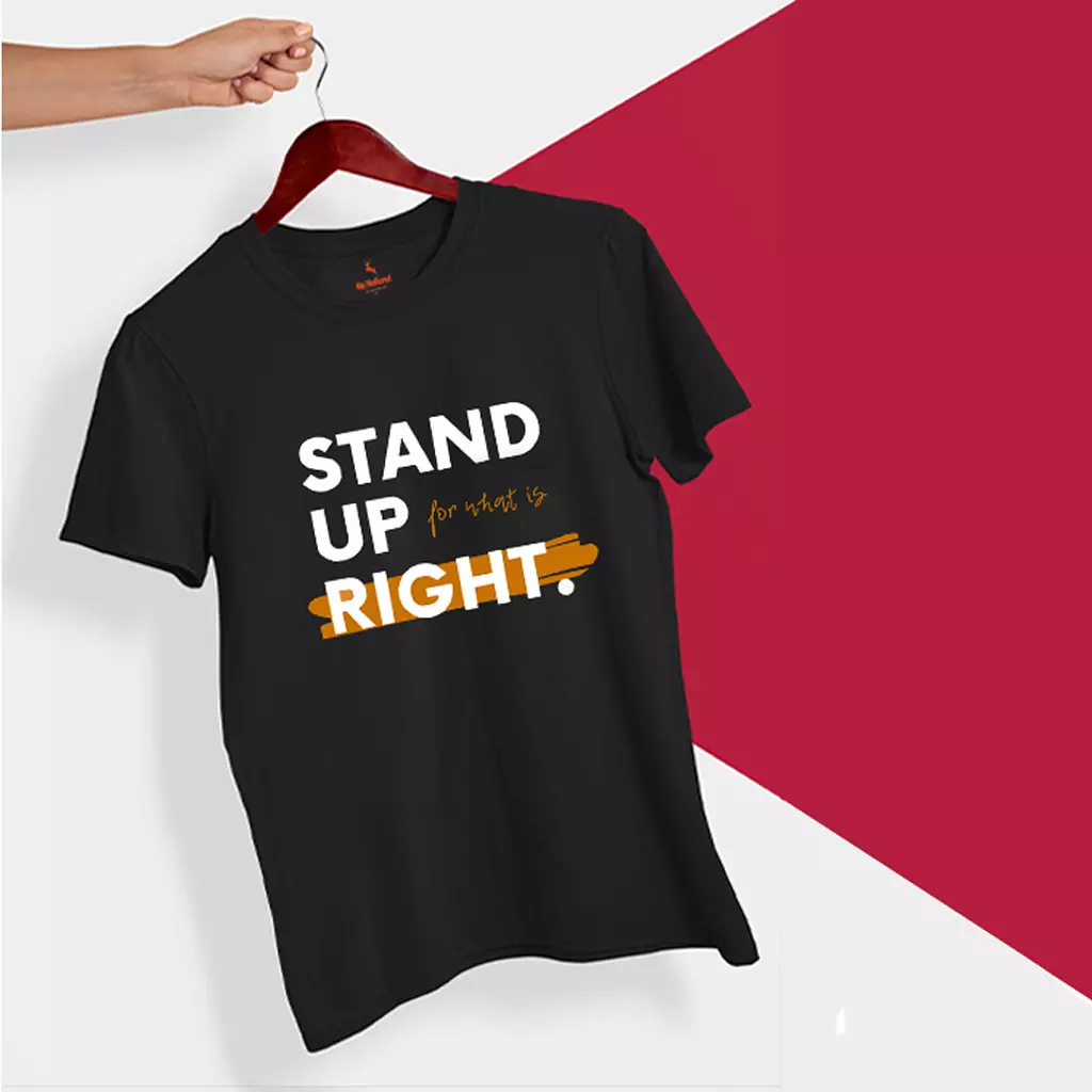 T shirt - Black ( Stand Up )