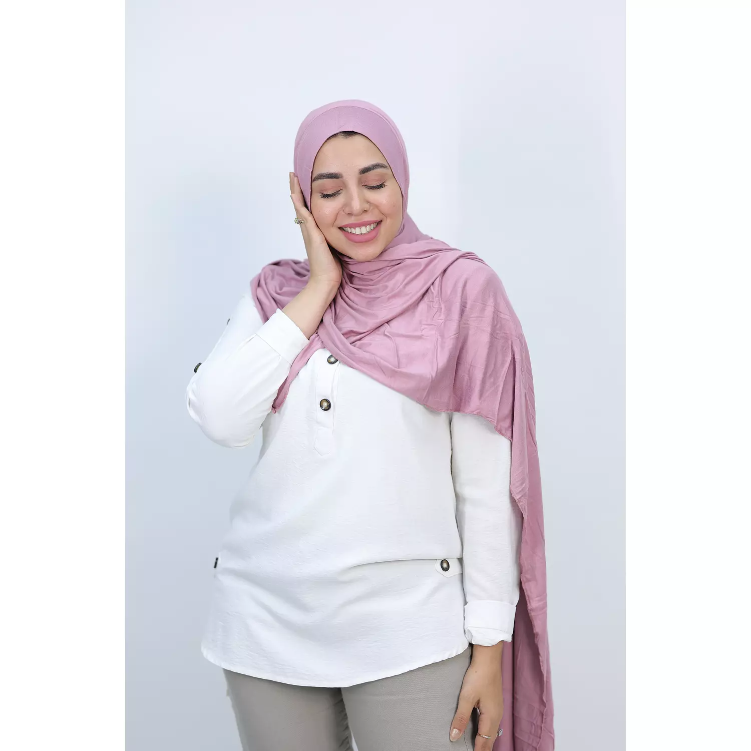 Jada Cotton Lycra Gel Hijab - Kashmir 1