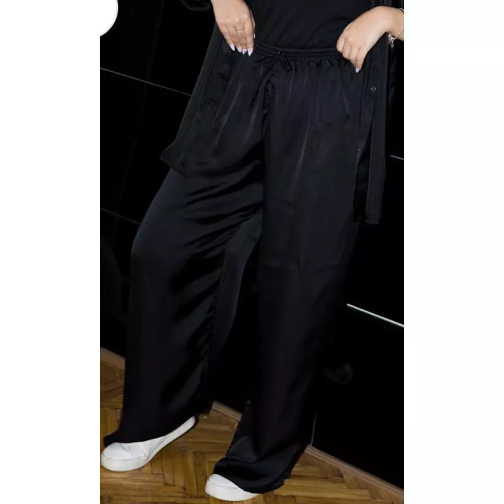  Satin pants - black