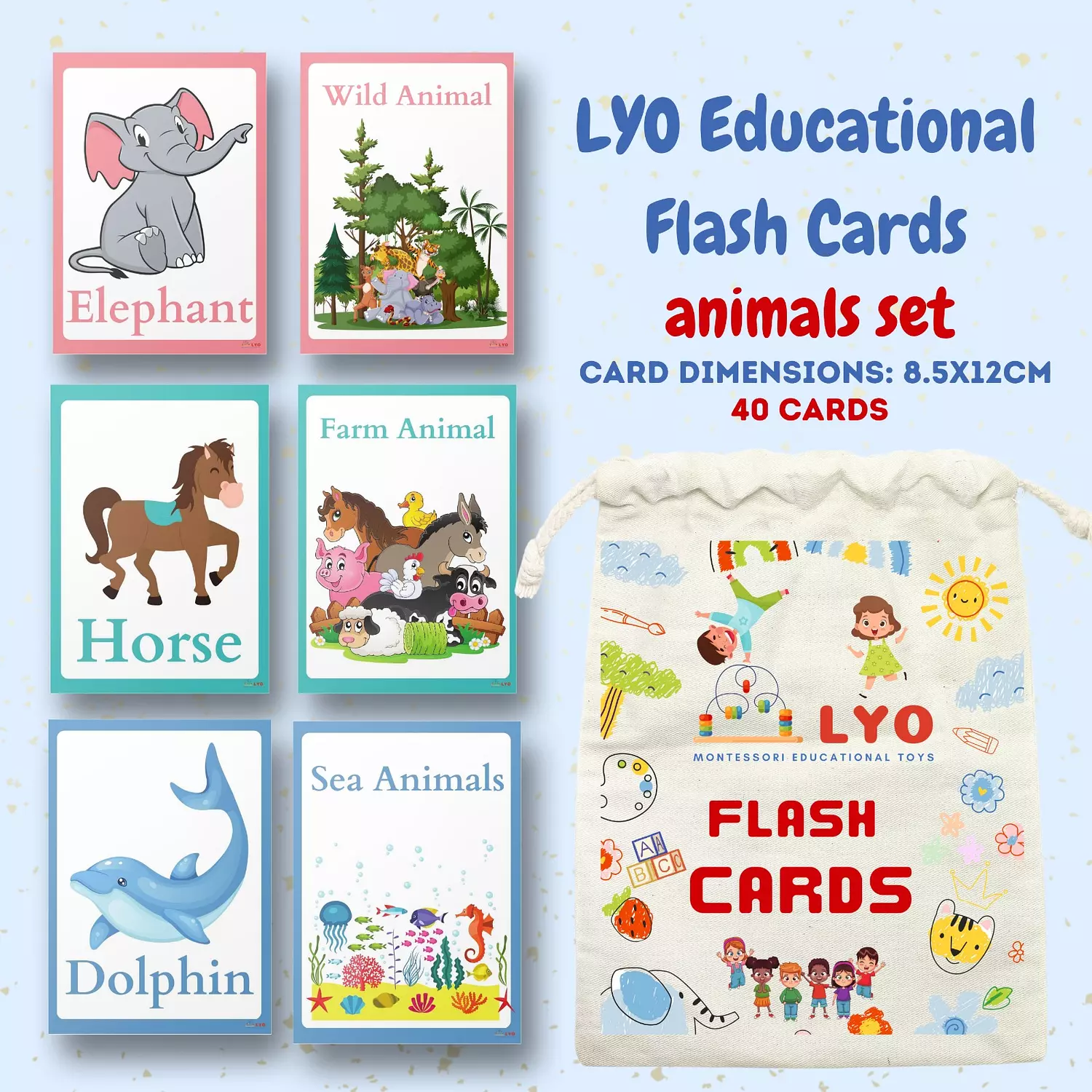 LYO Flash Cards (Animals-Family) 0
