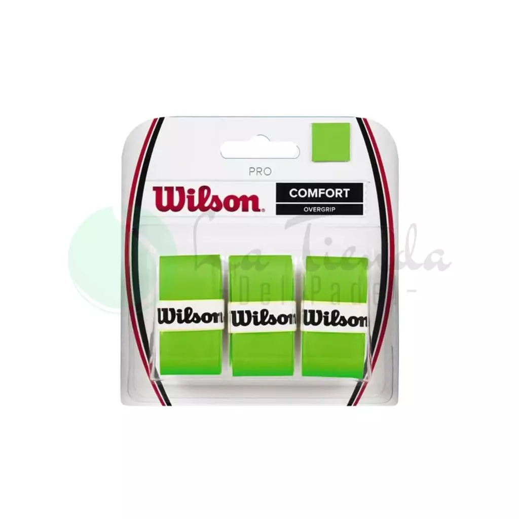 Wilson Pro Comfort Green Overgrip (Pack of 3)