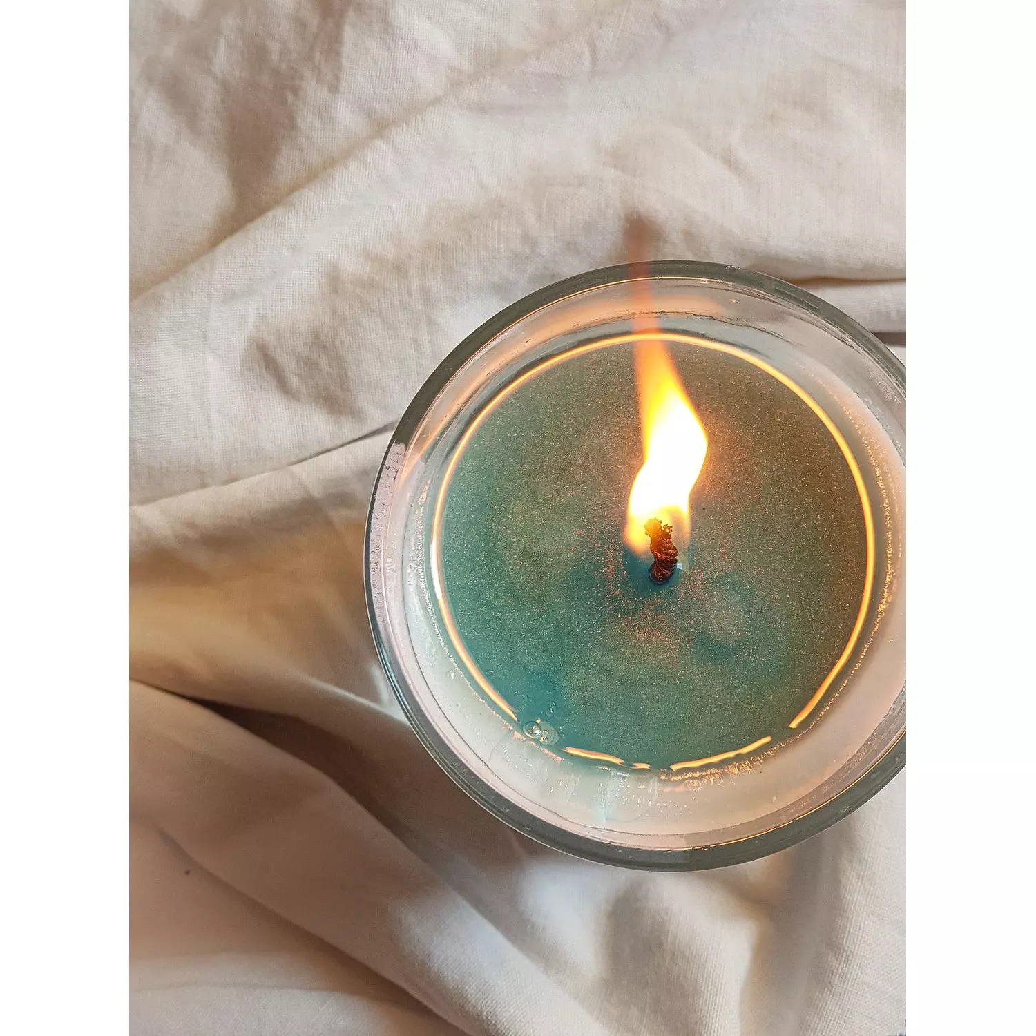 shimmery candle 7