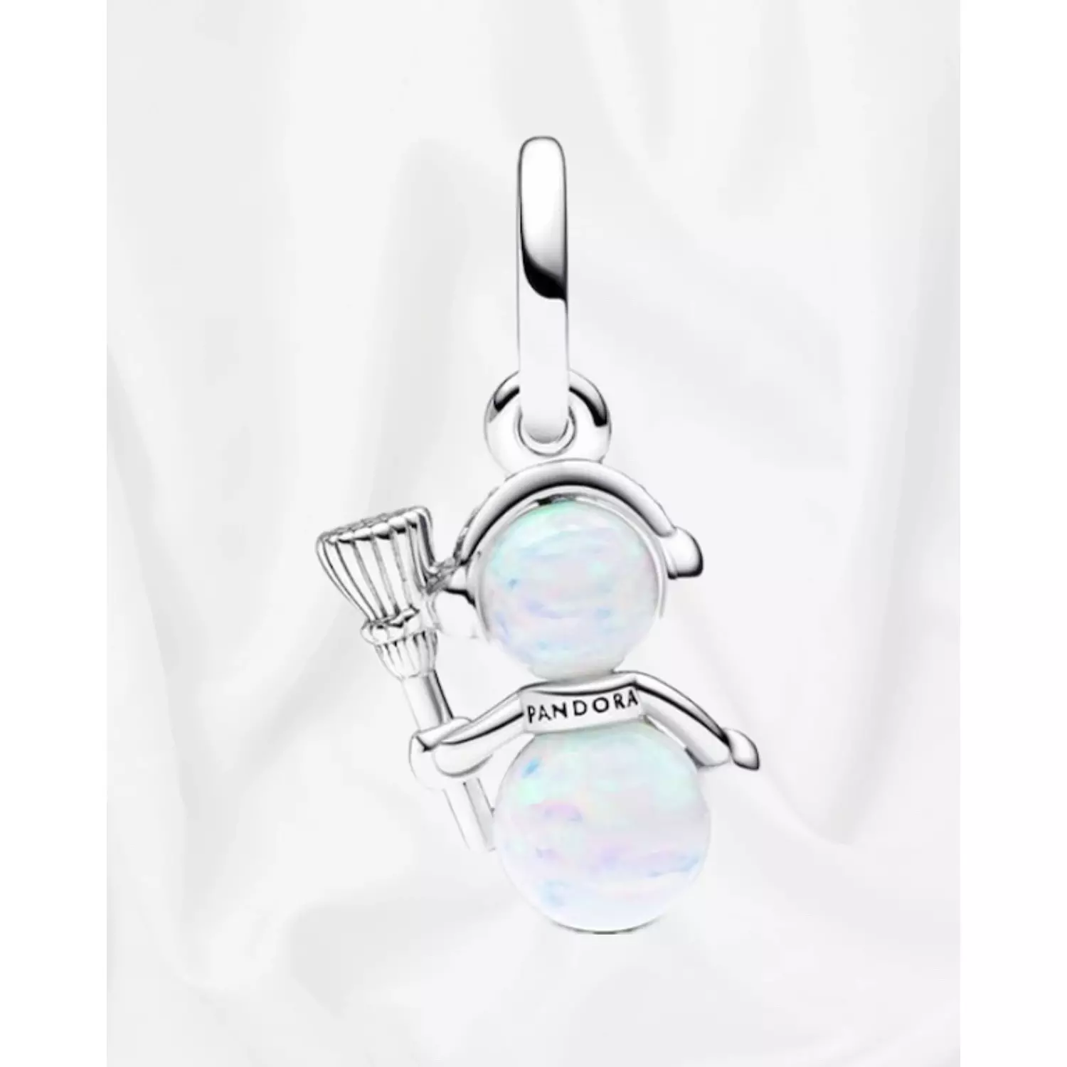 Opalescent Snowman Dangle Charm-2nd-img