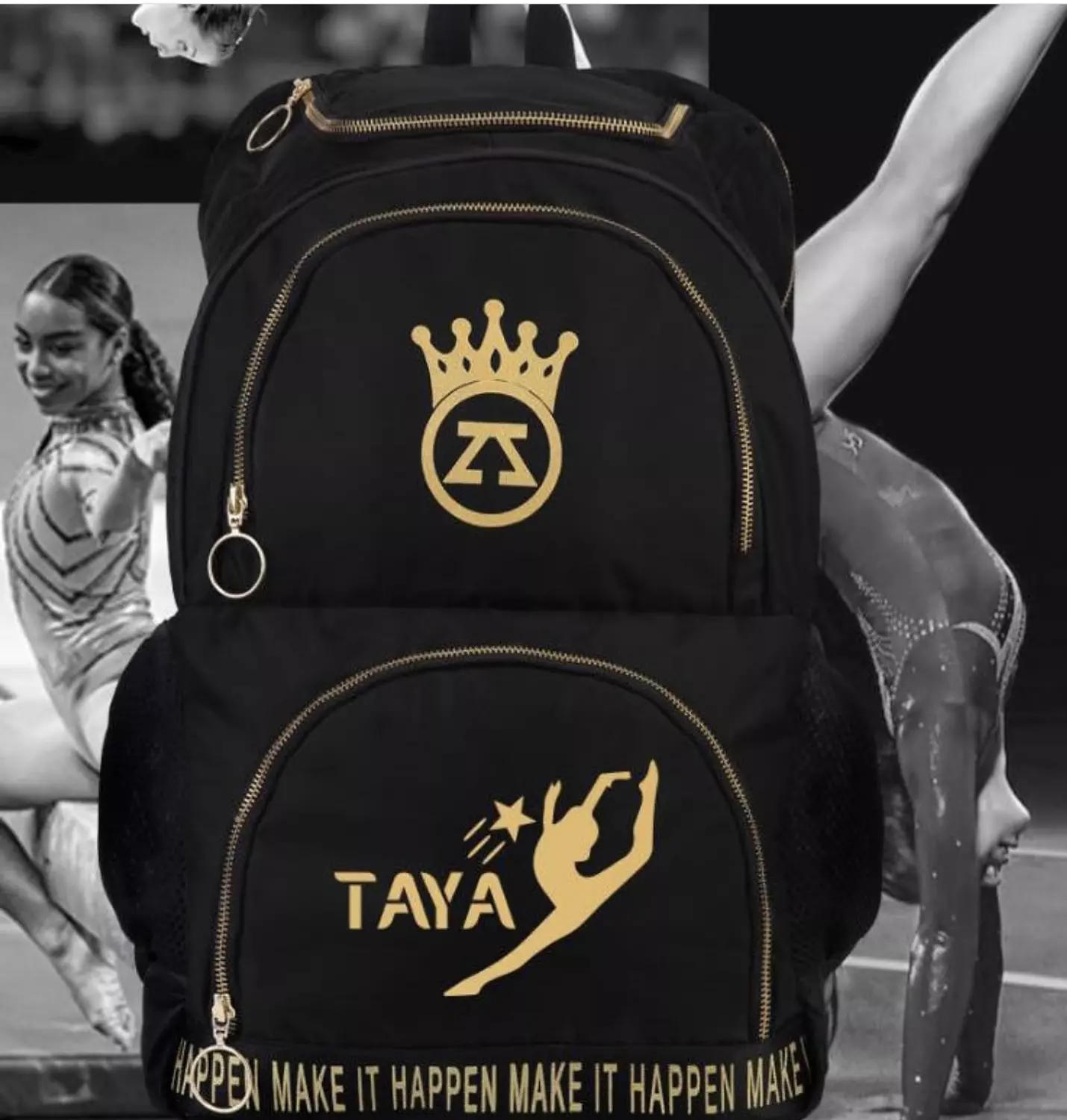 Zoya - Gymnastics Gold Star Backpack | Customizable  1