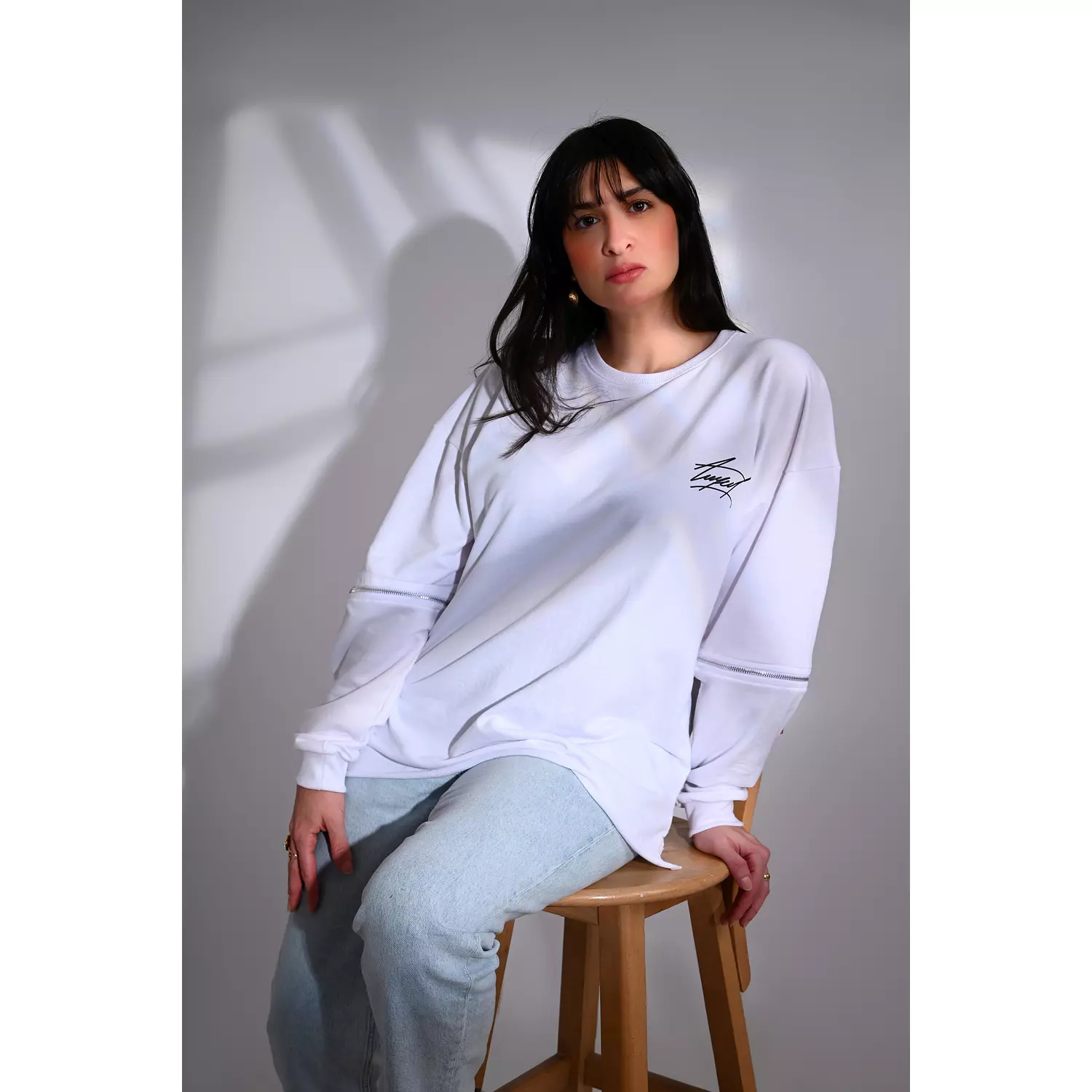 Rhythm Convertible Zip Tee - White 3