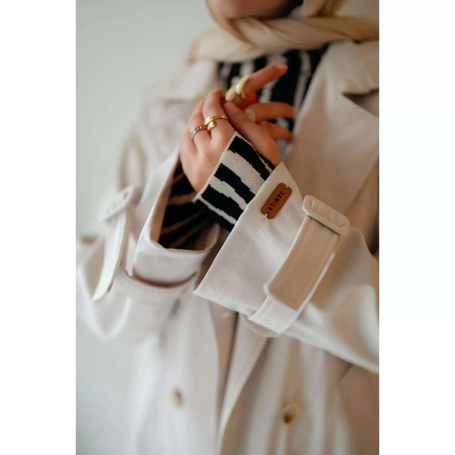  6-Buttons Long Trench Coat 19