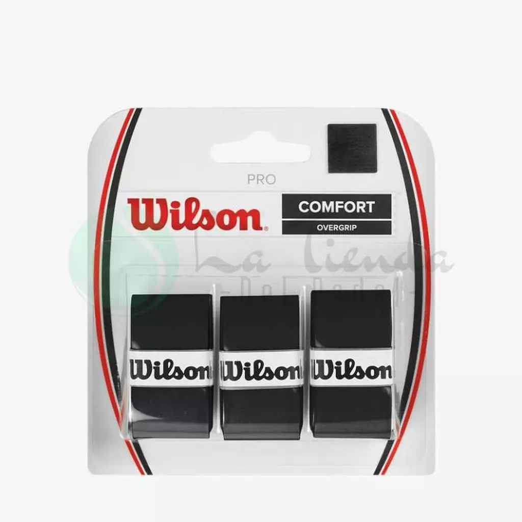 Wilson Pro Comfort Black Overgrip (Pack of 3)