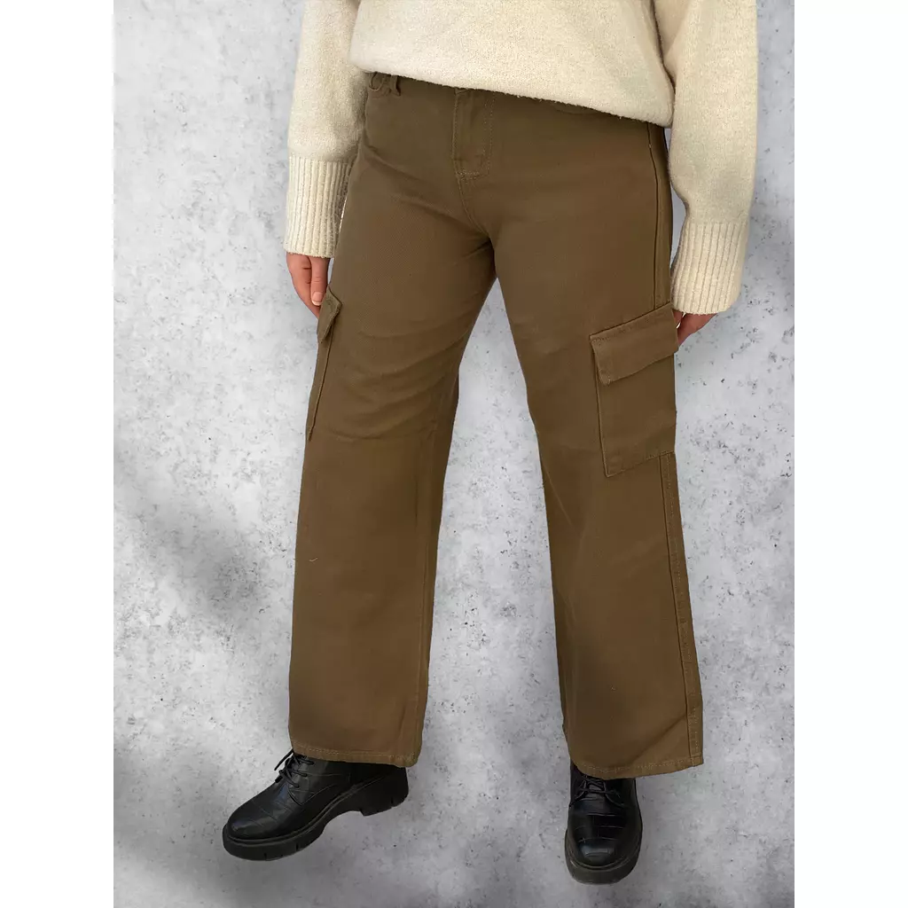 Trendy Cargo pants -deep olive