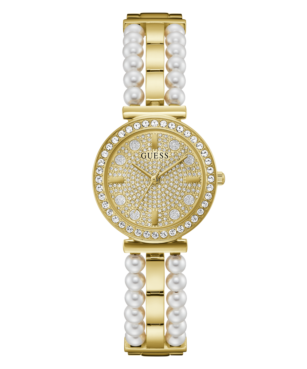 GUESS GW0531L2 ANALOG WATCH  For Women Gold Stainless Steel Polished Bracelet 