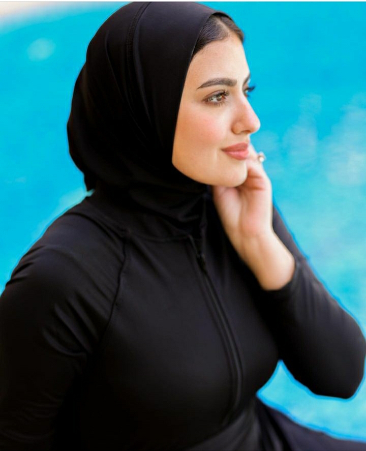 Black Hijab Head Cover