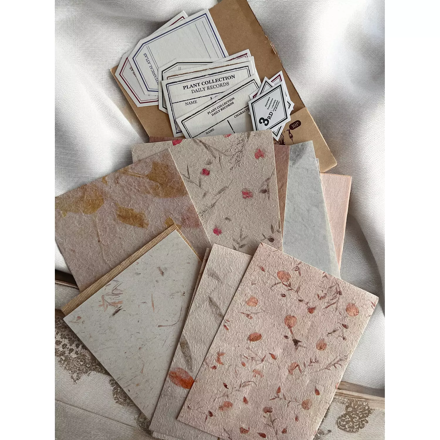 Rustic Floral Craft Paper Pack 4