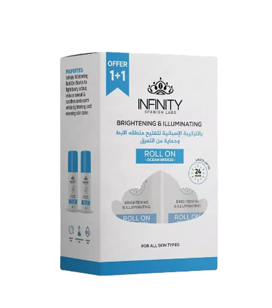 Infinity Ocean Breeze Roll-On Extra Whitening - 80 ml (1+1)