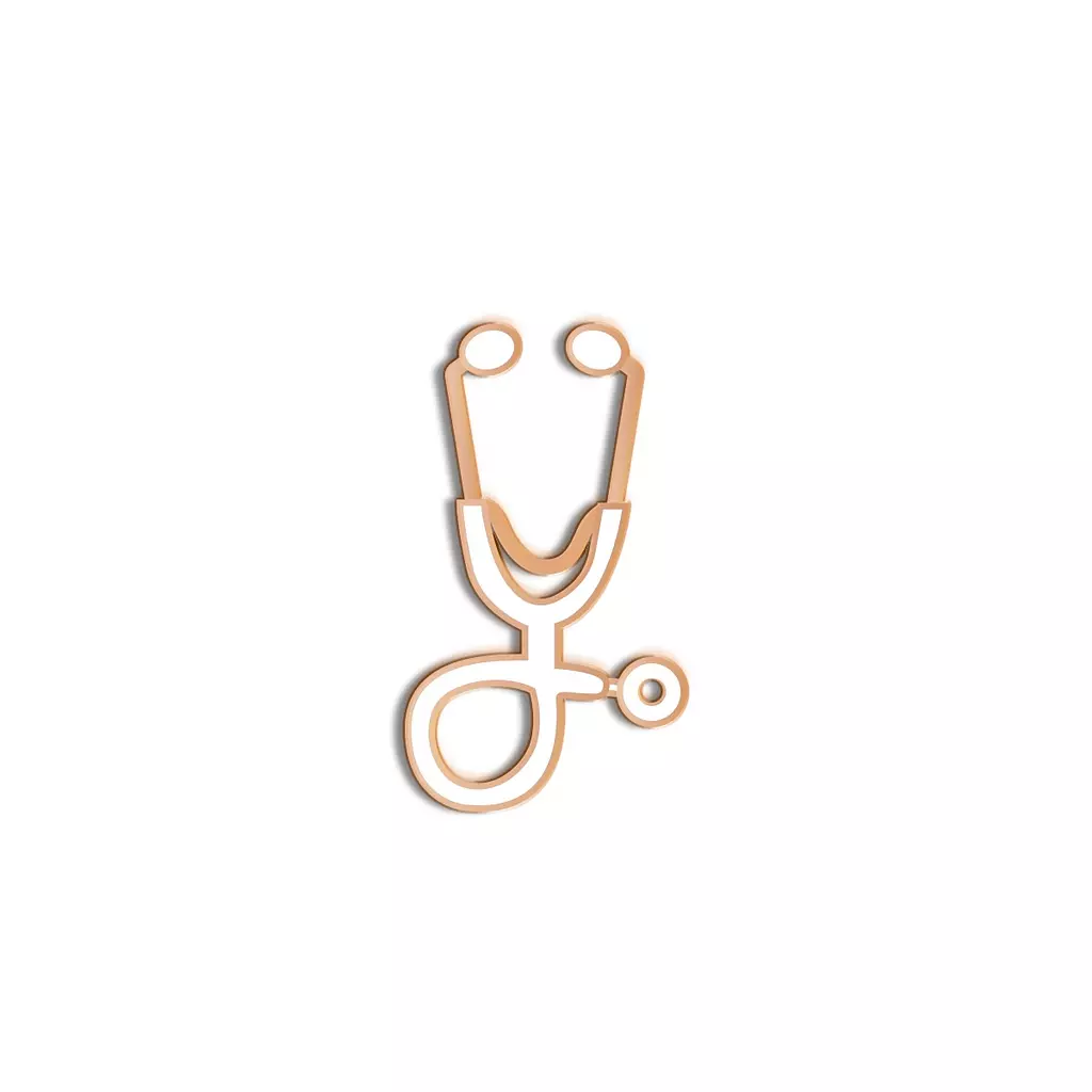  Mini Stethoscope 🩺 gold & white  