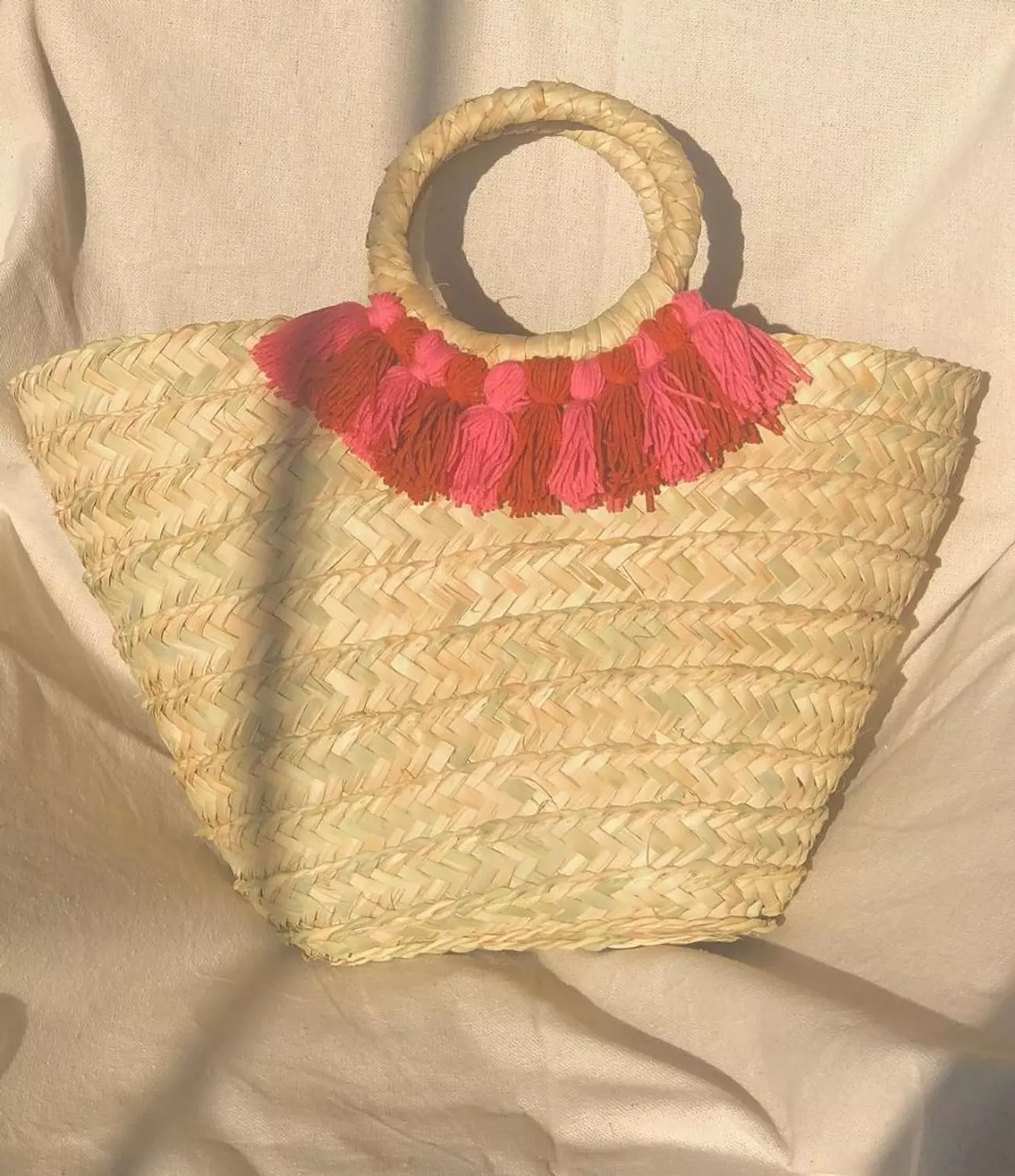 Straw Beach Bag hover image