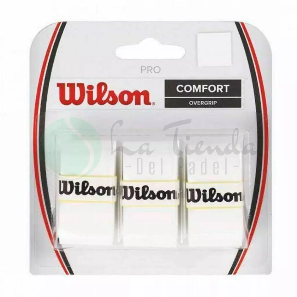 Wilson Pro Comfort White Overgrip (Pack of 3)