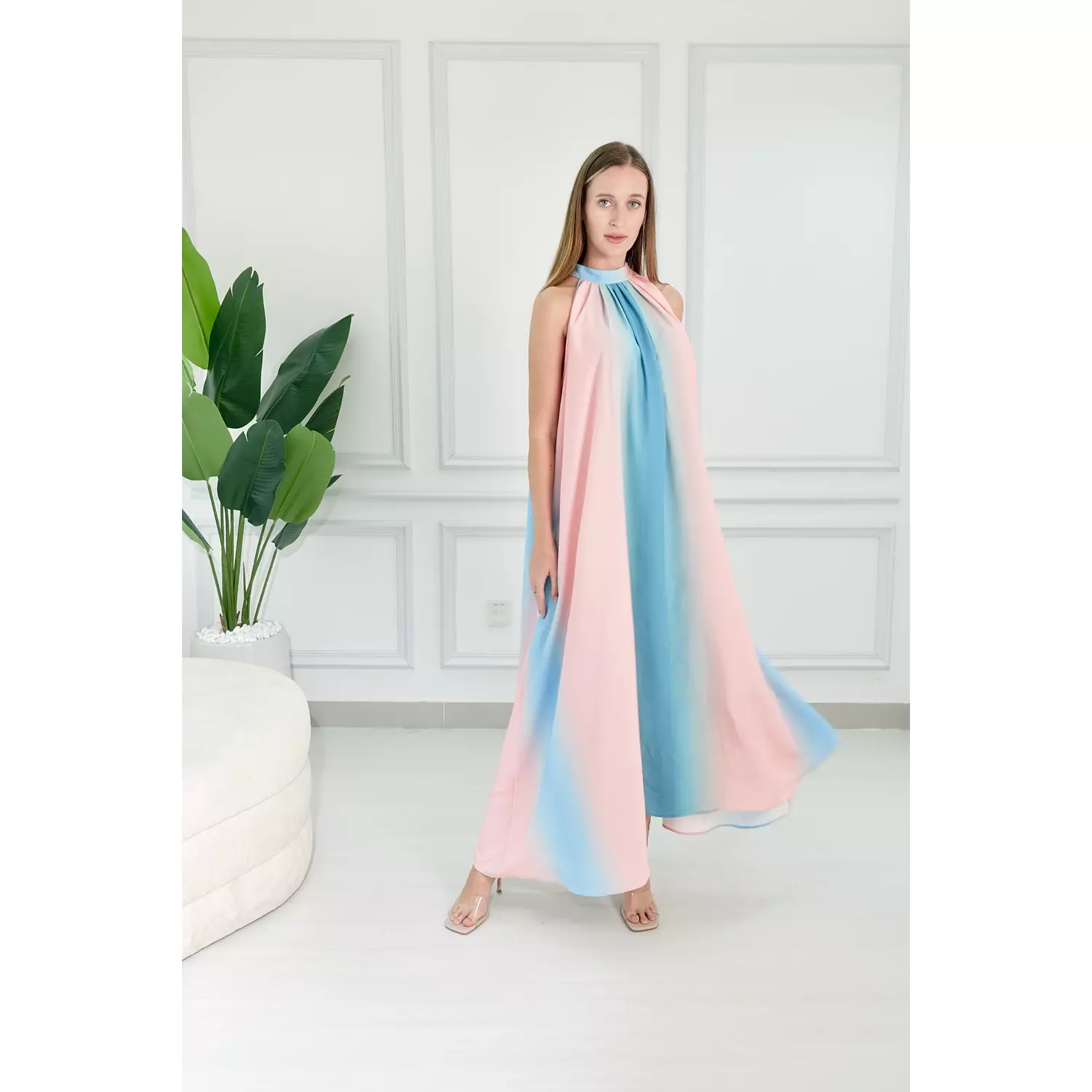 Colorful Sleeveless Dress 0