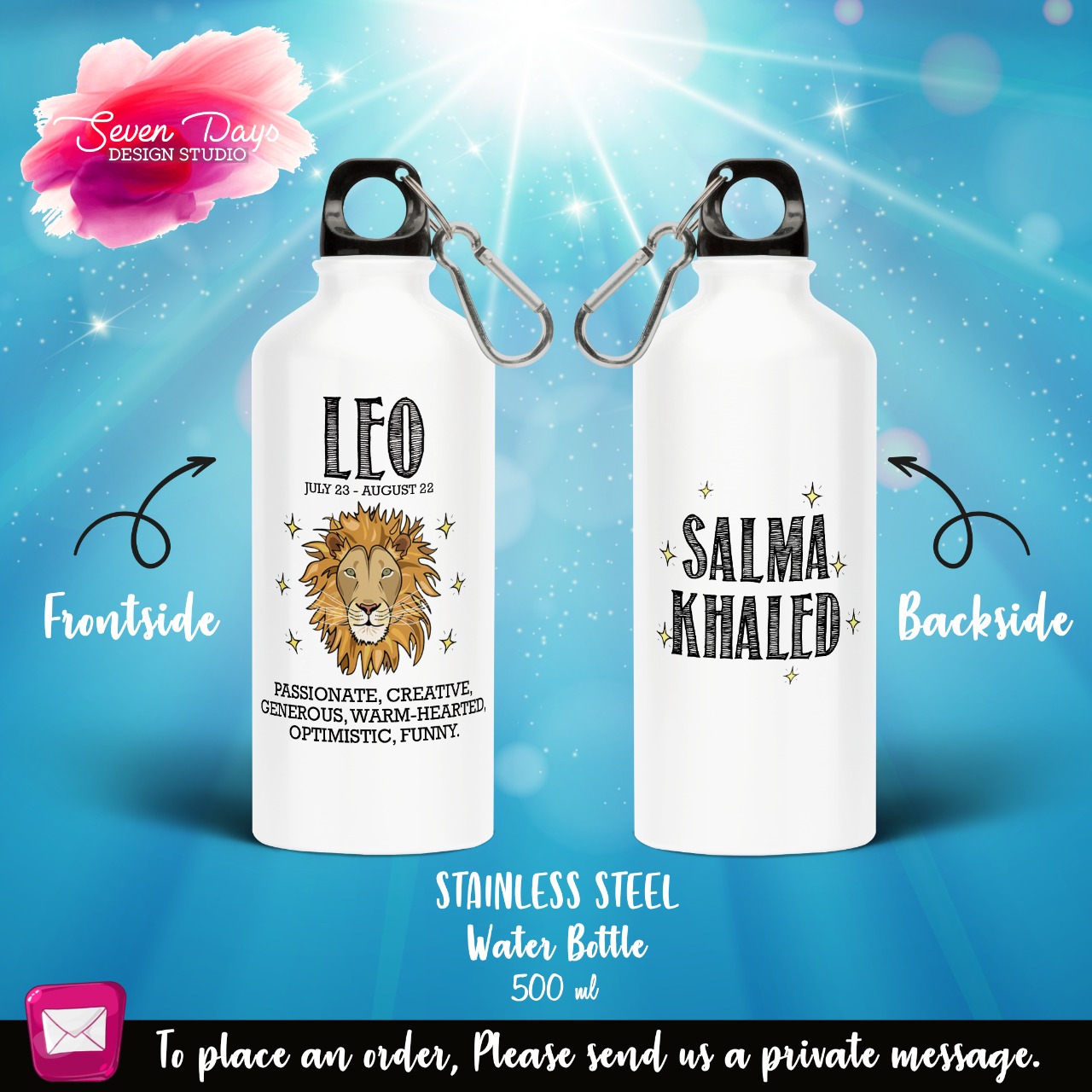 Leo Mug, Bottle or Travel Mug 2