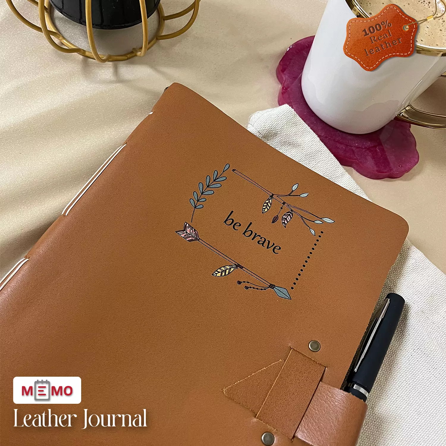 Memo Leather Journal (Real leather) 38