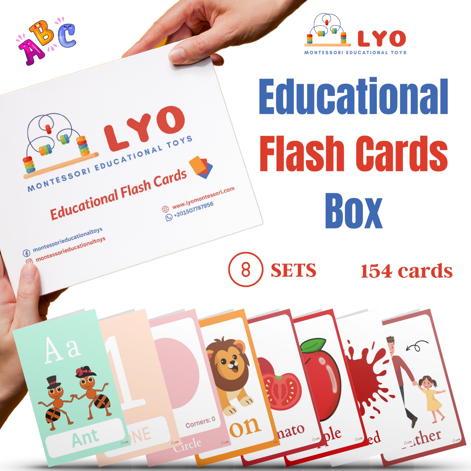English Flash Cards 8 Sets