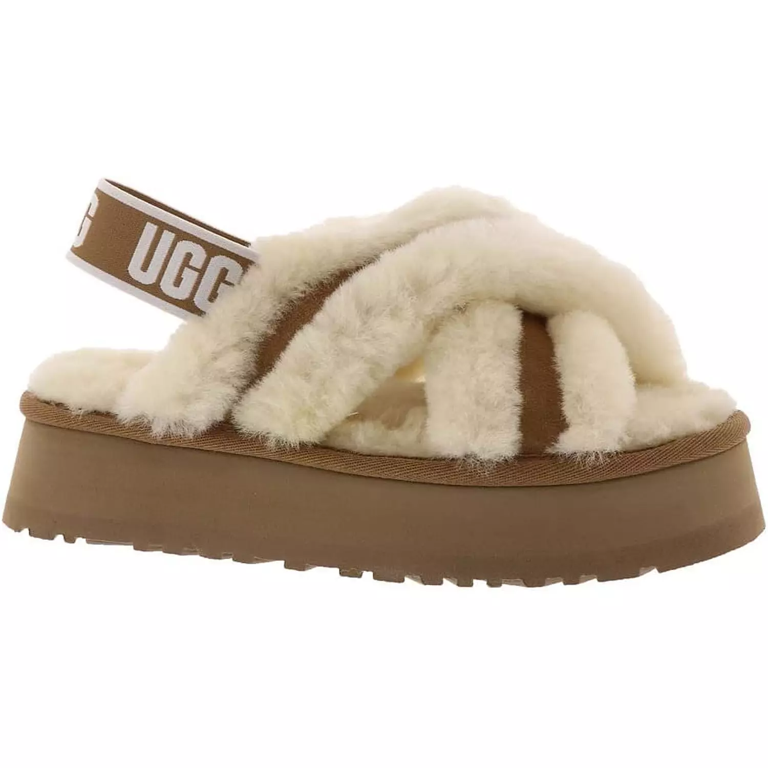 UGG womens Disco Cross Slide Slipper hover image