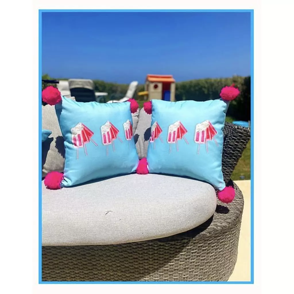 Popsicle Hand-Painted Summer Cushions (by Order)