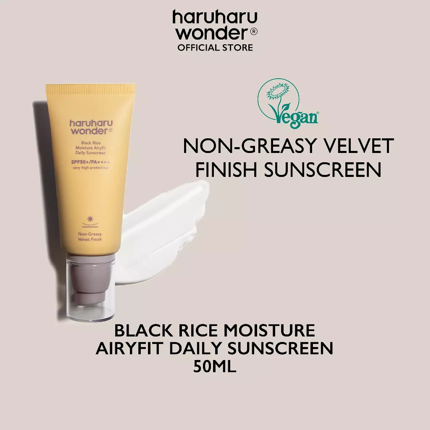 Haruharu WONDER - Black Rice Moisture Airyfit Sunscreen hover image