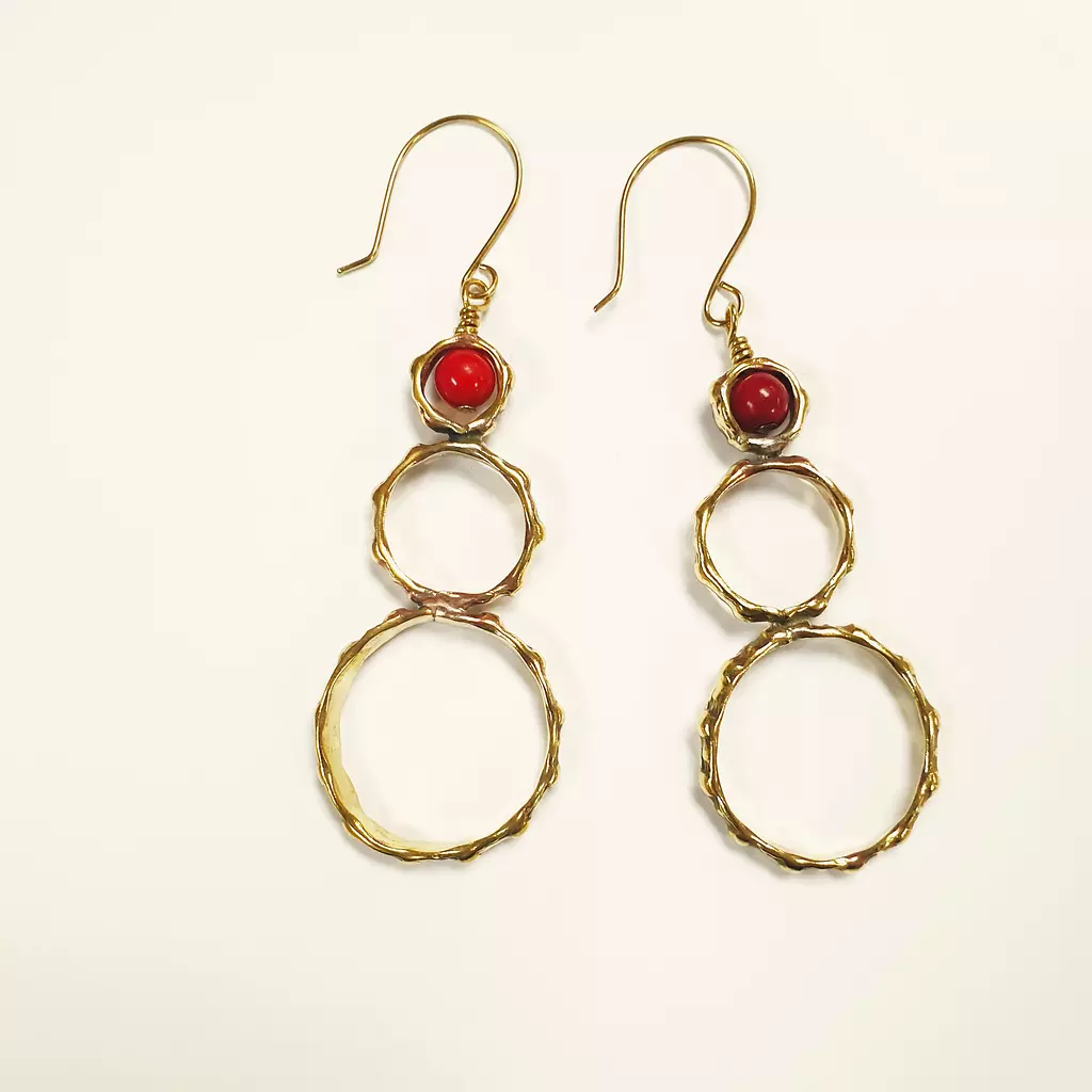 Three circles earring