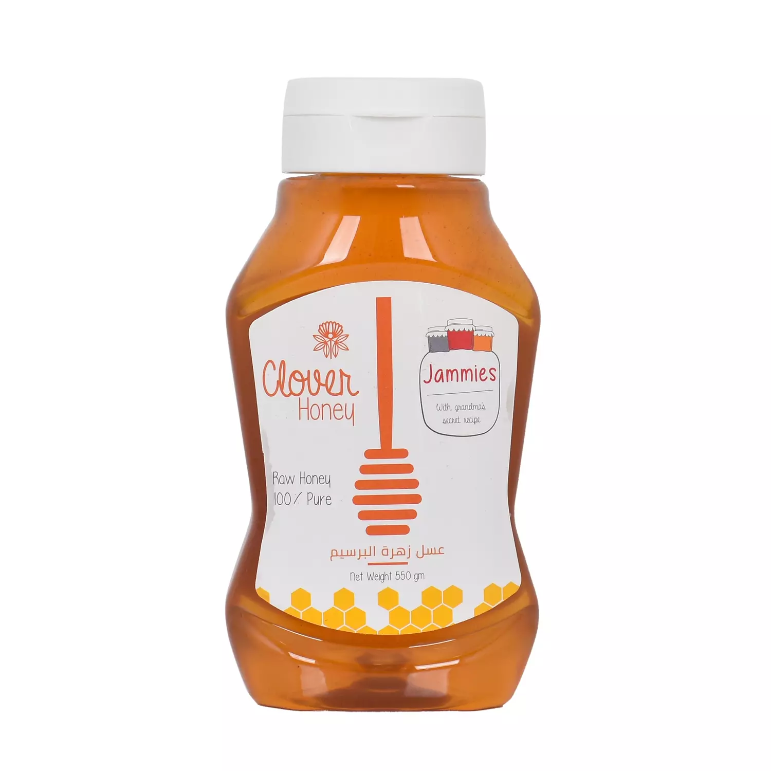 Raw Clover Honey Squeeze 550g hover image