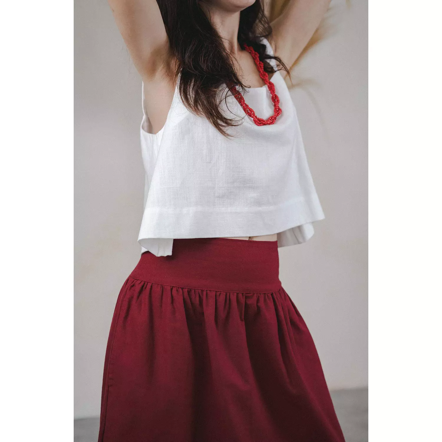 Lana Skirt Linen Cotton Blend    2