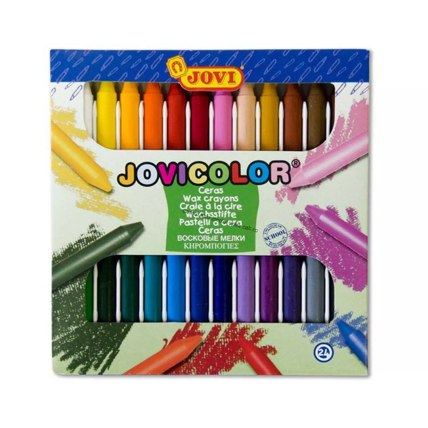 طقم الوان شمع Jovi Wax Crayons  hover image