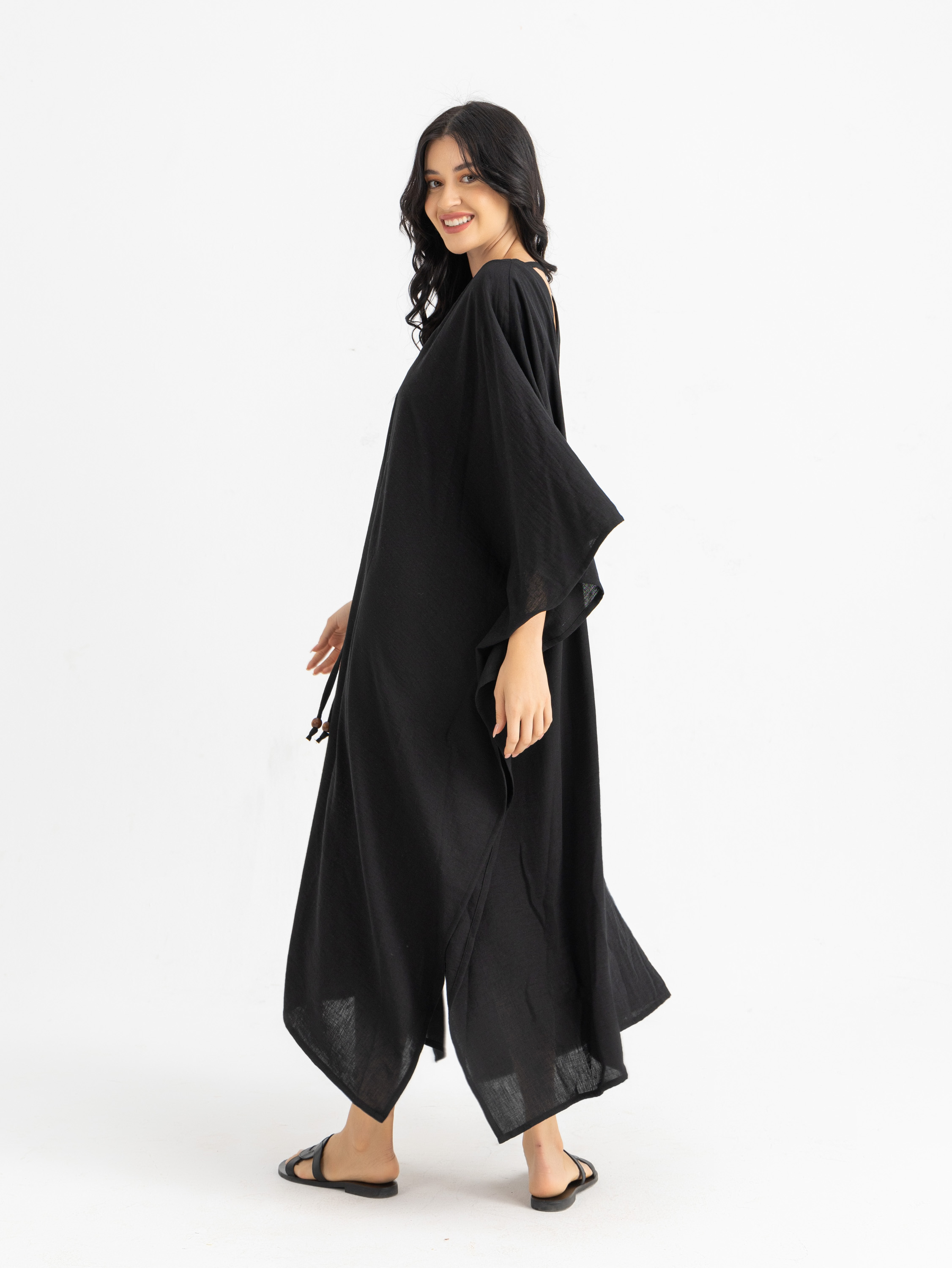 The VOUVA maxi linen kaftan  2