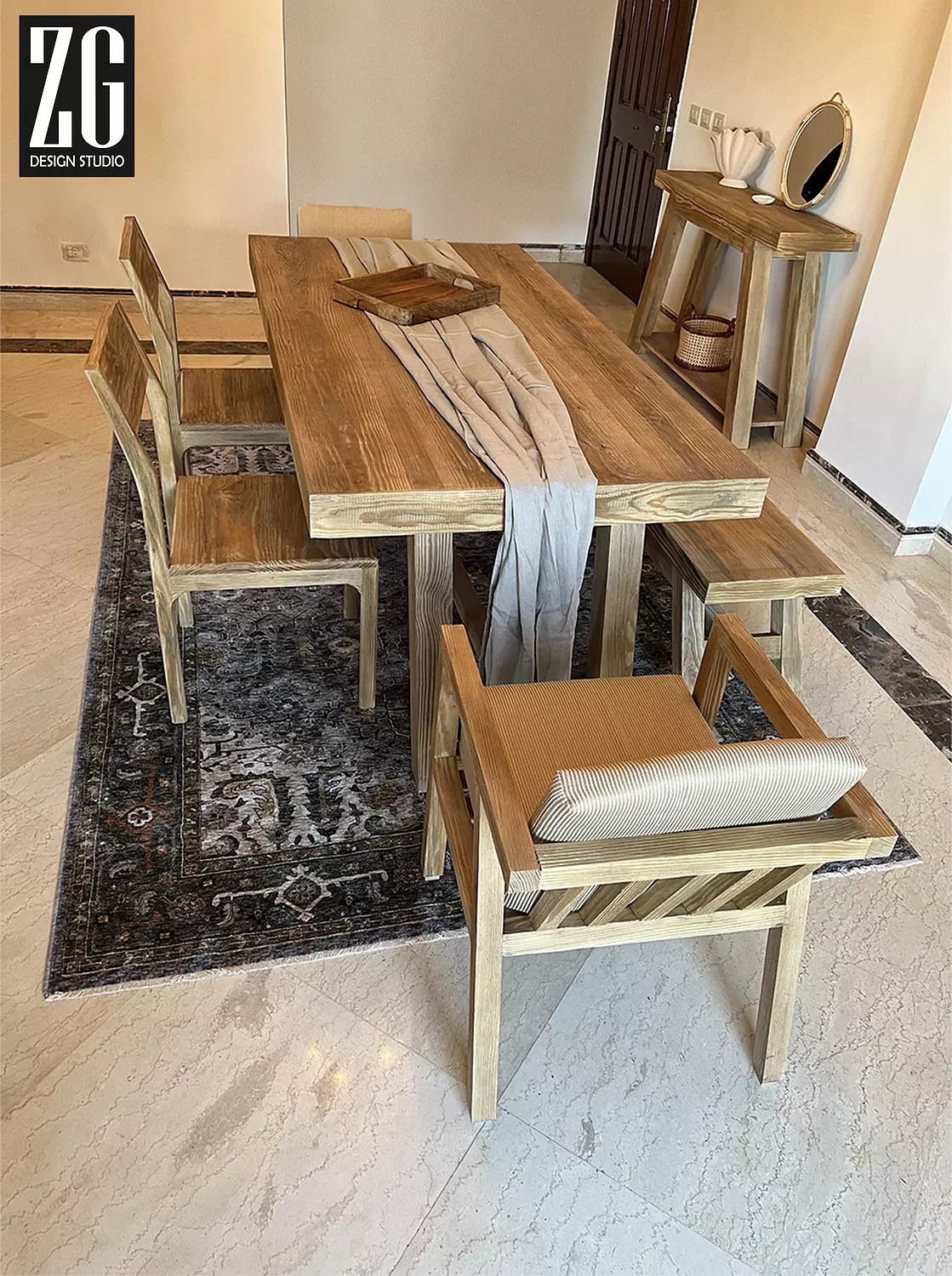 WOODEN DINING TABLE-2nd-img