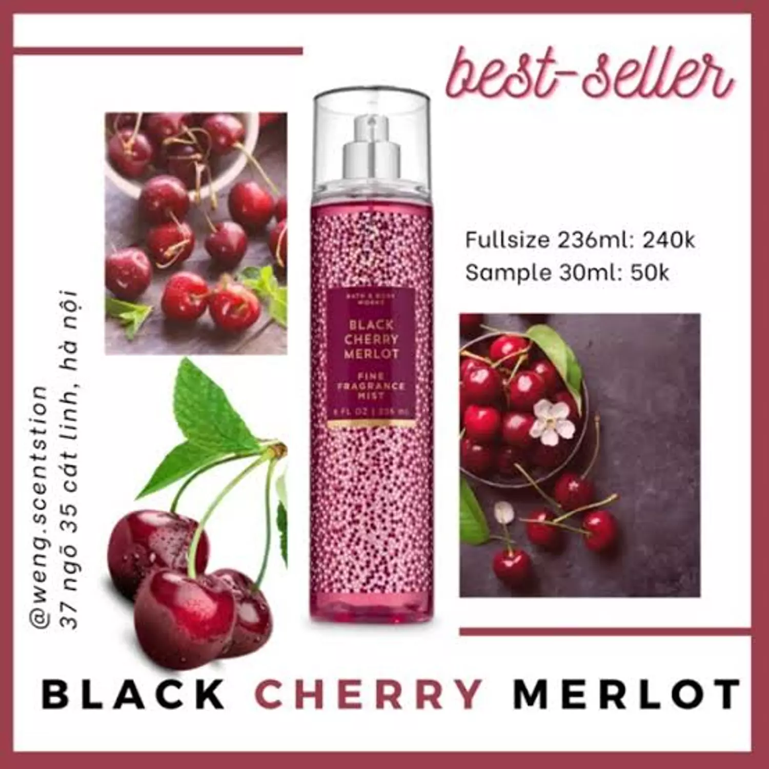 Orders BLACK CHERRY MERLOT