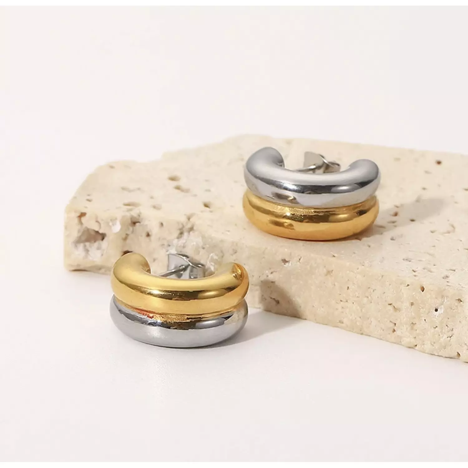 Double Rounded Earrings 1