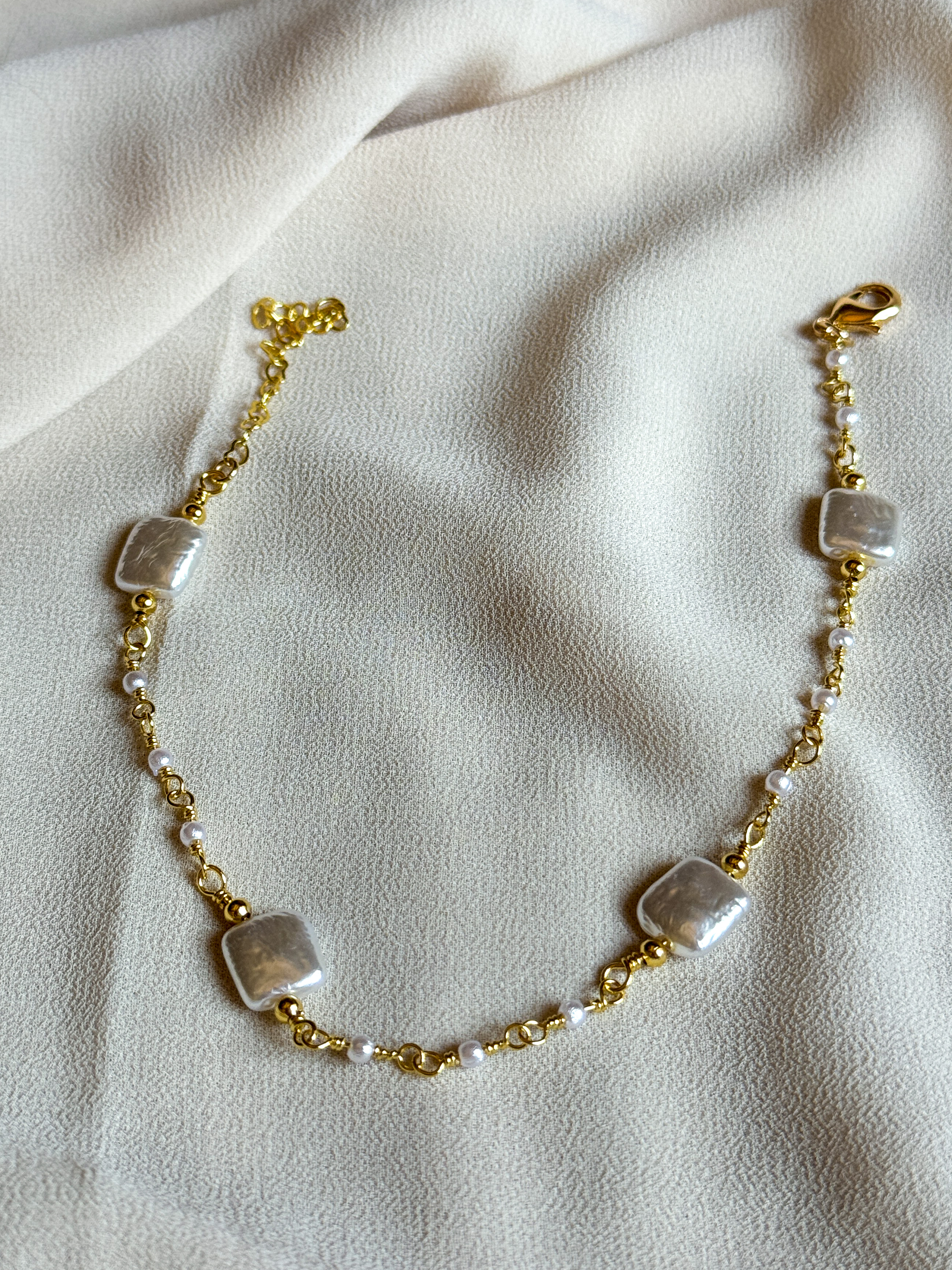 Fresh Pearls Anklet ( Stock )