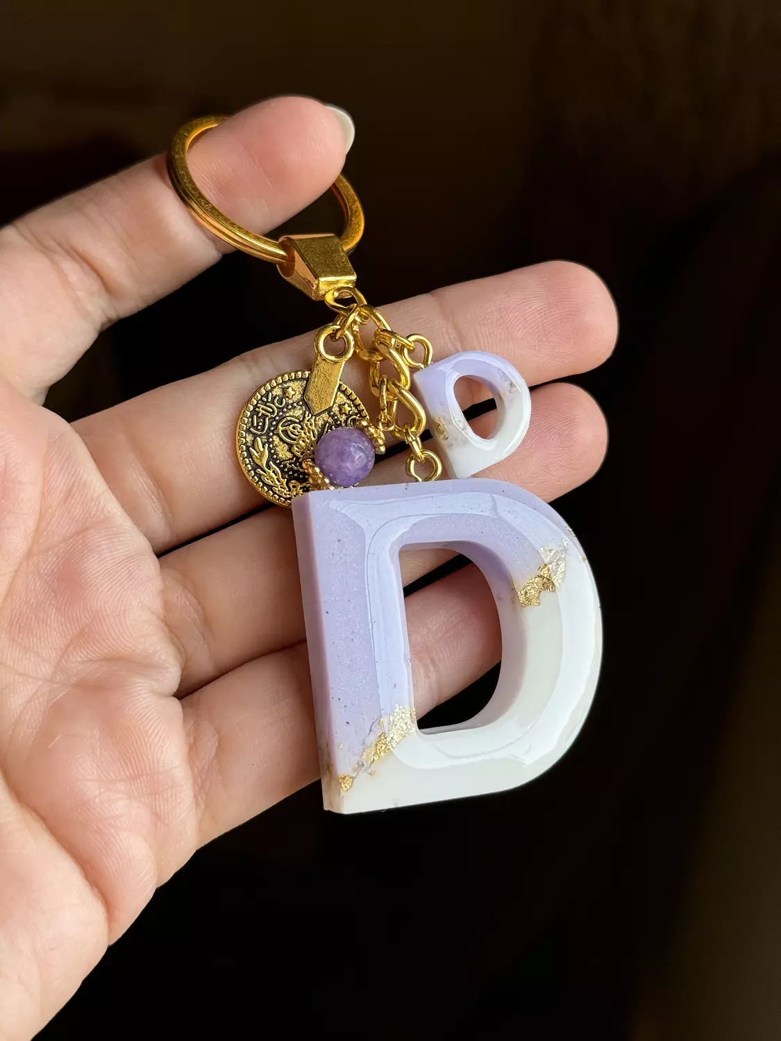 Resin Letters Keychain ( Cotton Candy ) "By Order" 3