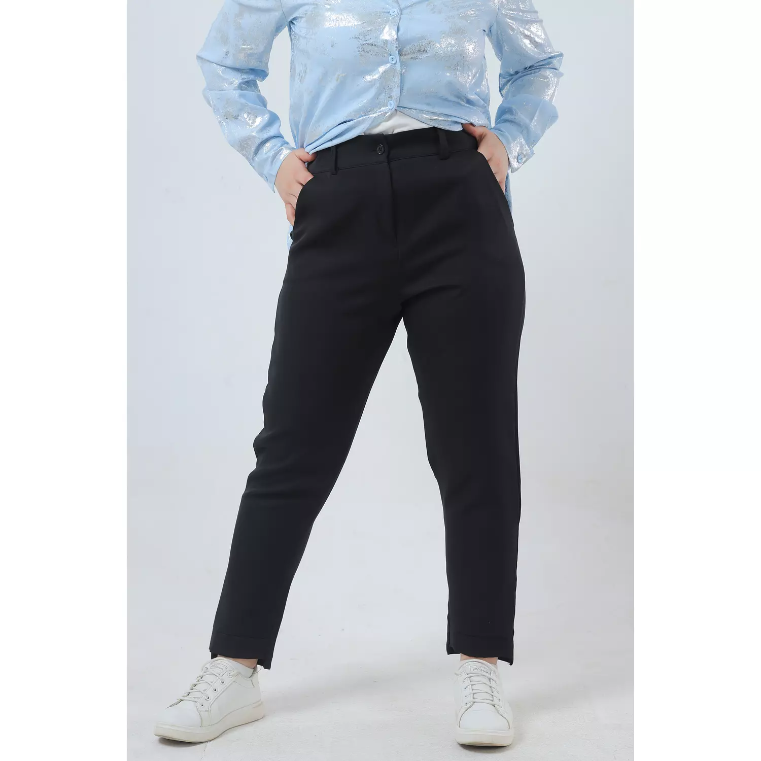 Black Formal pants  hover image