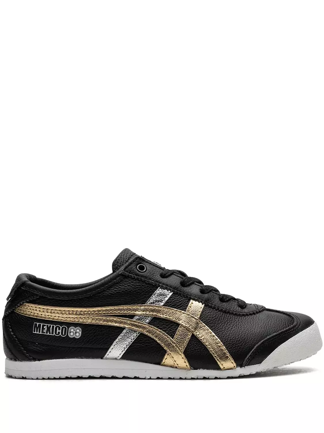 Onitsuka Tiger Mexico 66 "Black Gold Silver" sneakers hover image